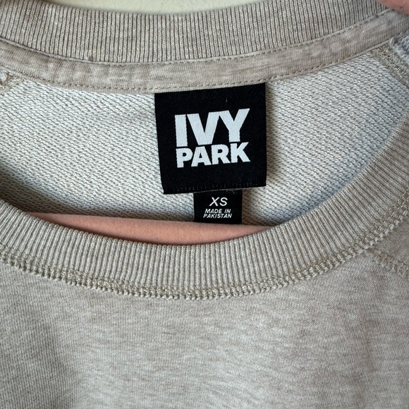 IVY PARK Women's Beige Cutout Sweatshirt size XS - Picture 6 of 9